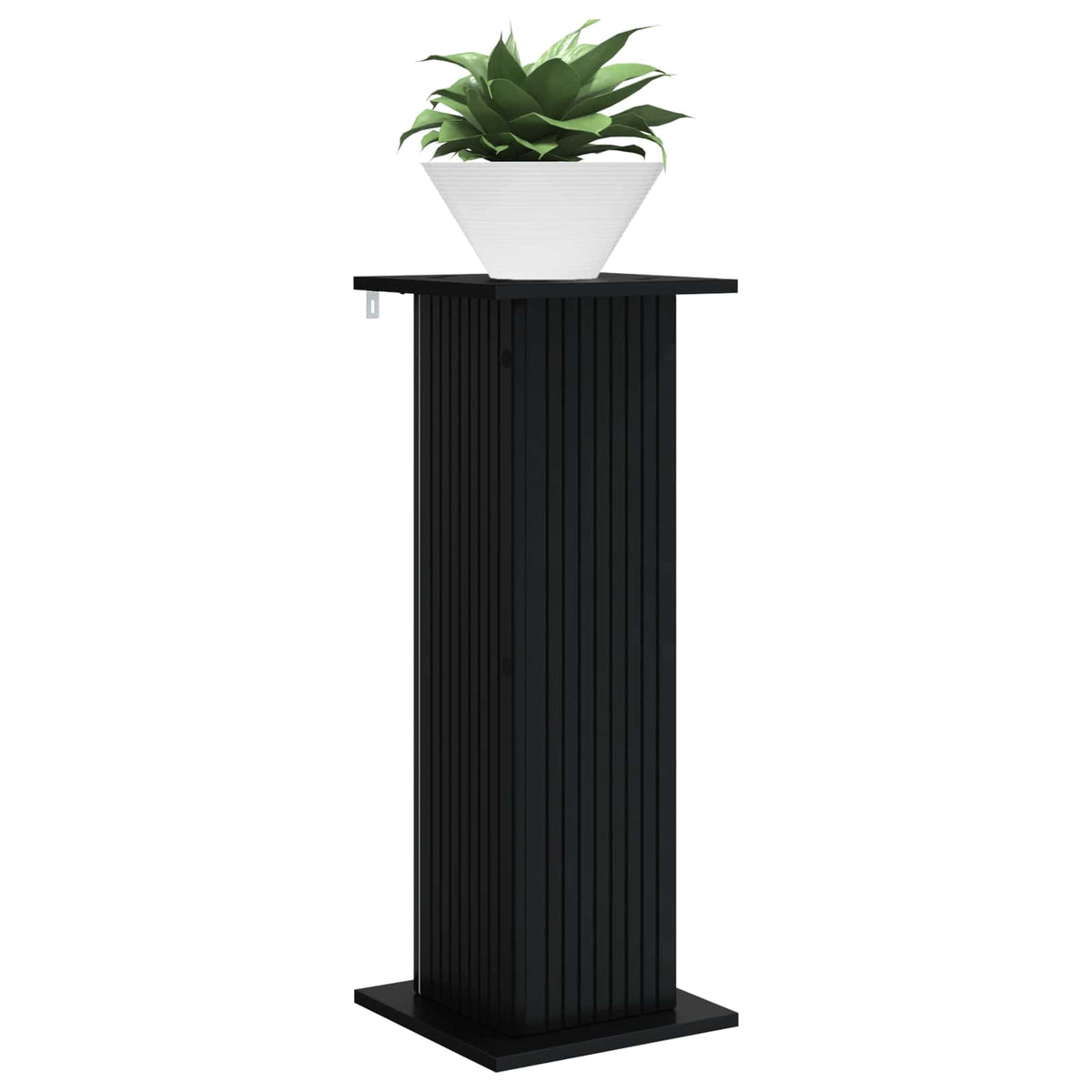 Vidaxl plantenstandaard zwart 30,5 x 30 x 80,5 cm bewerkt hout