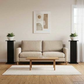 Vidaxl plantenstandaard 2 st zwart 30,5 x 30 x 80,5 cm bewerkt hout