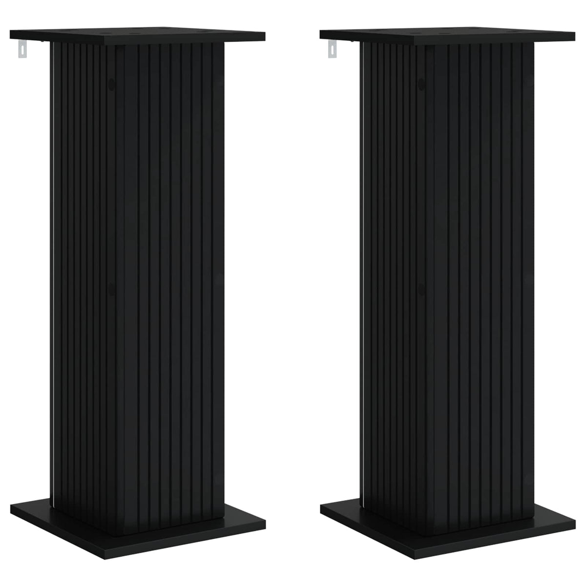 Vidaxl plantenstandaard 2 st zwart 30,5 x 30 x 80,5 cm bewerkt hout