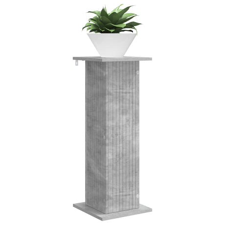 Vidaxl plantenstandaard betongrijs 30,5 x 30 x 80,5 cm bewerkt hout
