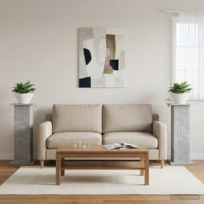Vidaxl plantenstandaard 2 st betongrijs 30,5 x 30 x 80,5 cm