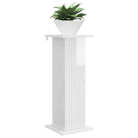 Vidaxl plantenstandaard hoogglans wit 30,5 x 30 x 80,5 cm bewerkt hout