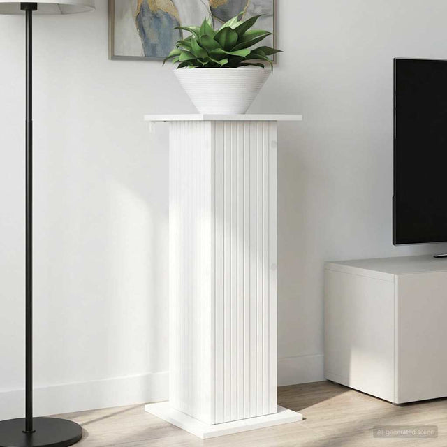 Vidaxl plantenstandaard 2 st hoogglans wit 30,5 x 30 x 80,5 cm