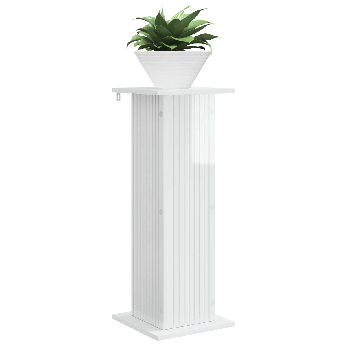 Vidaxl plantenstandaard 2 st hoogglans wit 30,5 x 30 x 80,5 cm