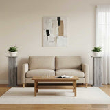 Vidaxl plantenstandaard 2 st grijs sonoma 30,5 x 30 x 80,5 cm