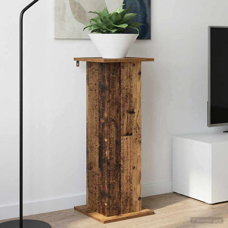 Vidaxl plantenstandaard oud hout 30,5 x 30 x 80,5 cm bewerkt hout