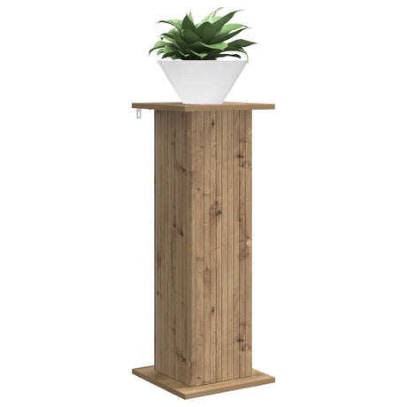 Vidaxl plantenstandaard artisanaal eiken 30,5 x 30 x 80,5 cm