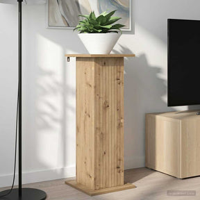 Vidaxl plantenstandaard 2 st artisanaal eiken 30,5 x 30 x 80,5 cm