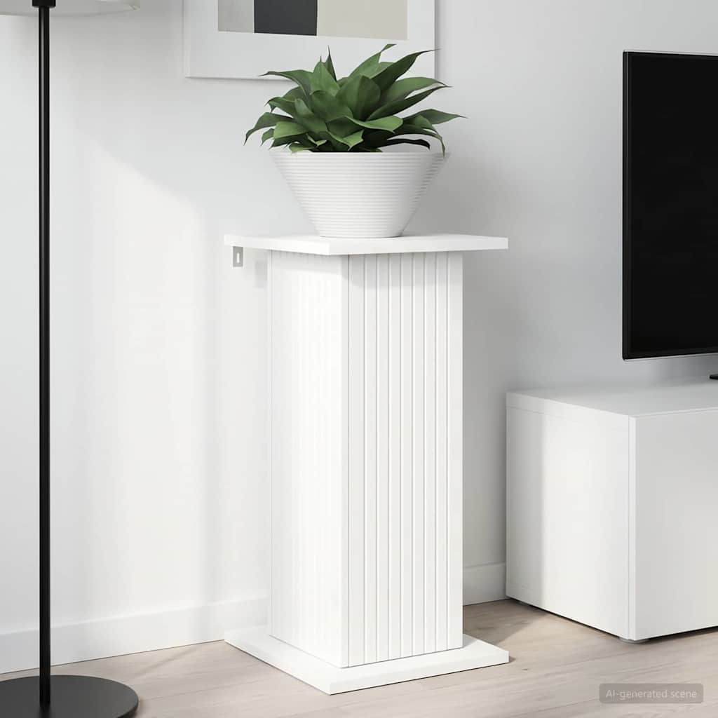 Vidaxl plantenstandaard wit 30,5 x 30 x 60,5 cm bewerkt hout