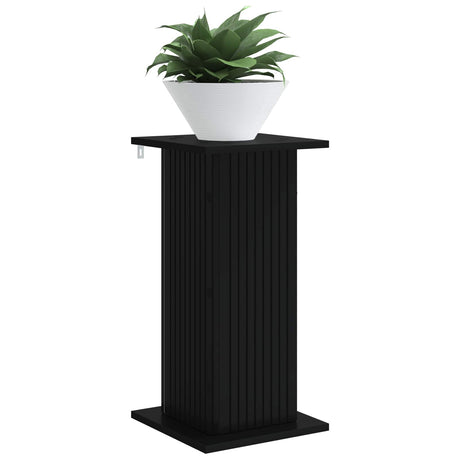 Vidaxl plantenstandaard 2 st zwart 30,5 x 30 x 60,5 cm bewerkt hout