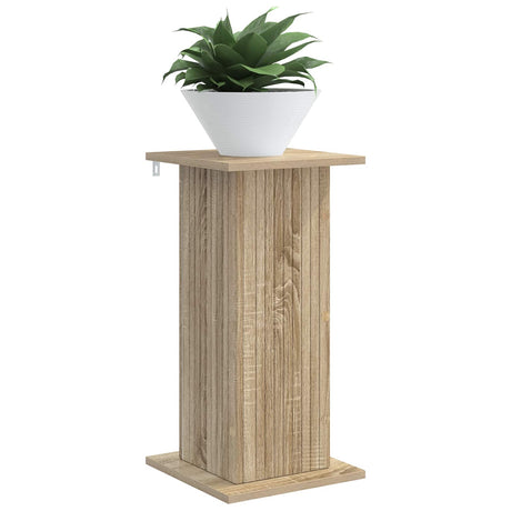Vidaxl plantenstandaard sonoma eiken 30,5 x 30 x 60,5 cm bewerkt hout