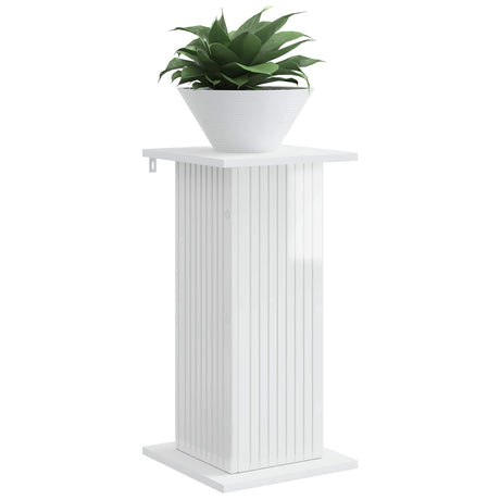 Vidaxl plantenstandaard hoogglans wit 30,5 x 30 x 60,5 cm bewerkt hout