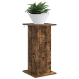 Vidaxl plantenstandaard gerookt eiken 30,5 x 30 x 60,5 cm bewerkt hout