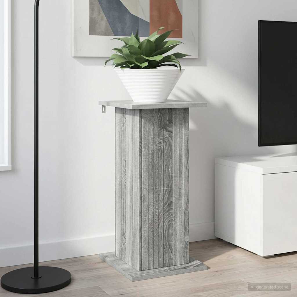 Vidaxl plantenstandaard grijs sonoma 30,5 x 30 x 60,5 cm bewerkt hout