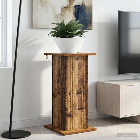 Vidaxl plantenstandaard oud hout 30,5 x 30 x 60,5 cm bewerkt hout