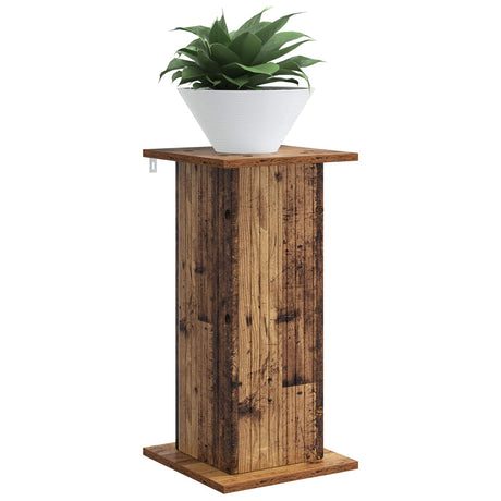 Vidaxl plantenstandaard 2 st oud hout 30,5 x 30 x 60,5 cm bewerkt hout