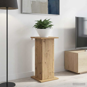 Vidaxl plantenstandaard 2 st artisanaal eiken 30,5 x 30 x 60,5 cm