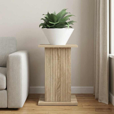 Vidaxl plantenstandaard sonoma eiken 30,5 x 30 x 43 cm bewerkt hout