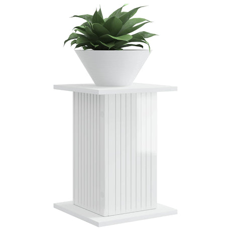 Vidaxl plantenstandaard hoogglans wit 30,5 x 30 x 43 cm bewerkt hout