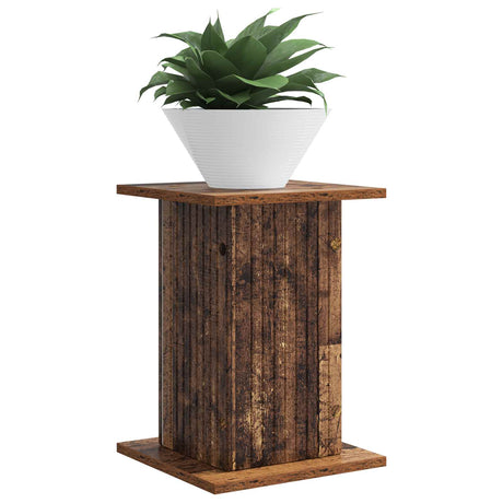 Vidaxl plantenstandaard 2 st oud hout 30,5 x 30 x 43 cm bewerkt hout