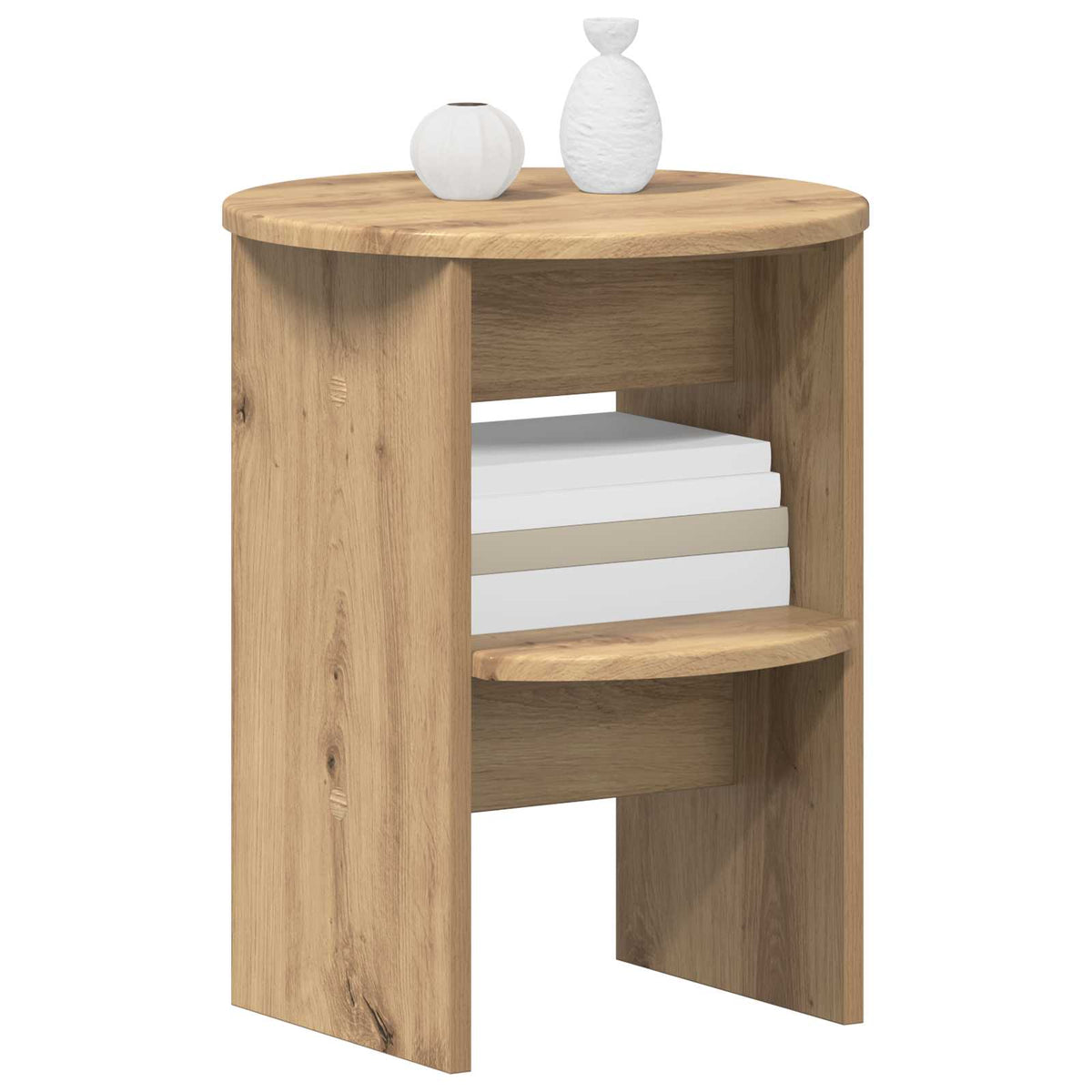 Vidaxl bijzetkast artisan eik ø40 x 50 cm geconstrueerd hout