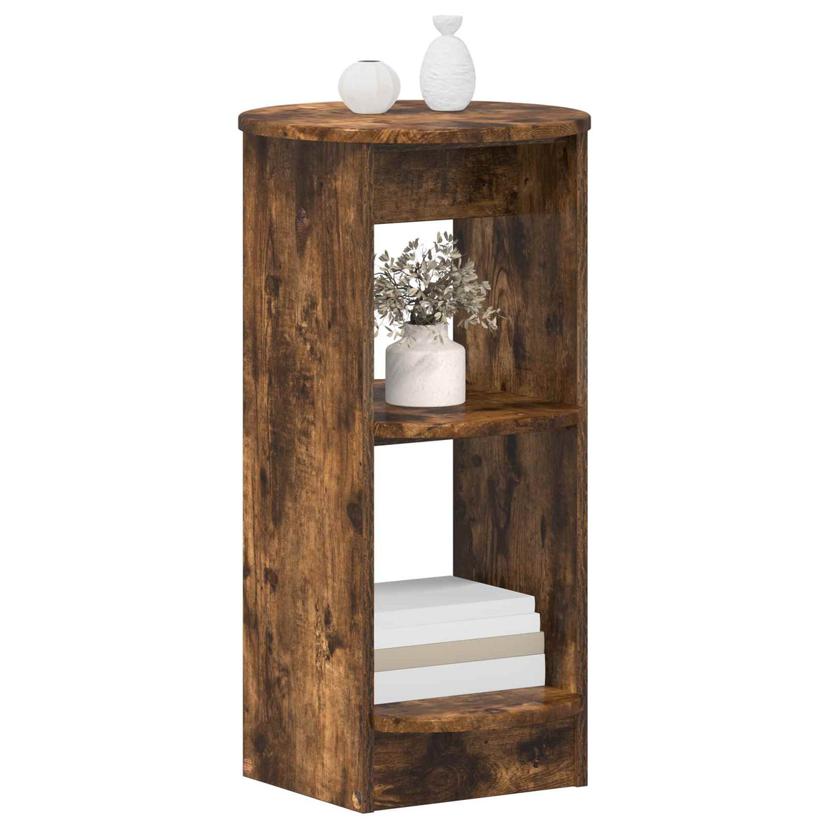 Vidaxl bijzetkast gerookte eik 40 x 40 x 75 cm geconstrueerd hout