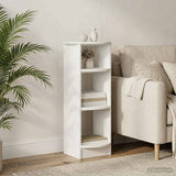 Vidaxl bijzetkast hoogglans wit 40 x 40 x 100 cm geconstrueerd hout