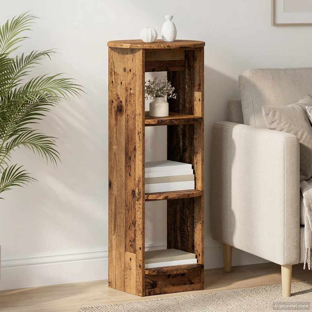 Vidaxl bijzetkast oudhout 40 x 40 x 100 cm geconstrueerd hout