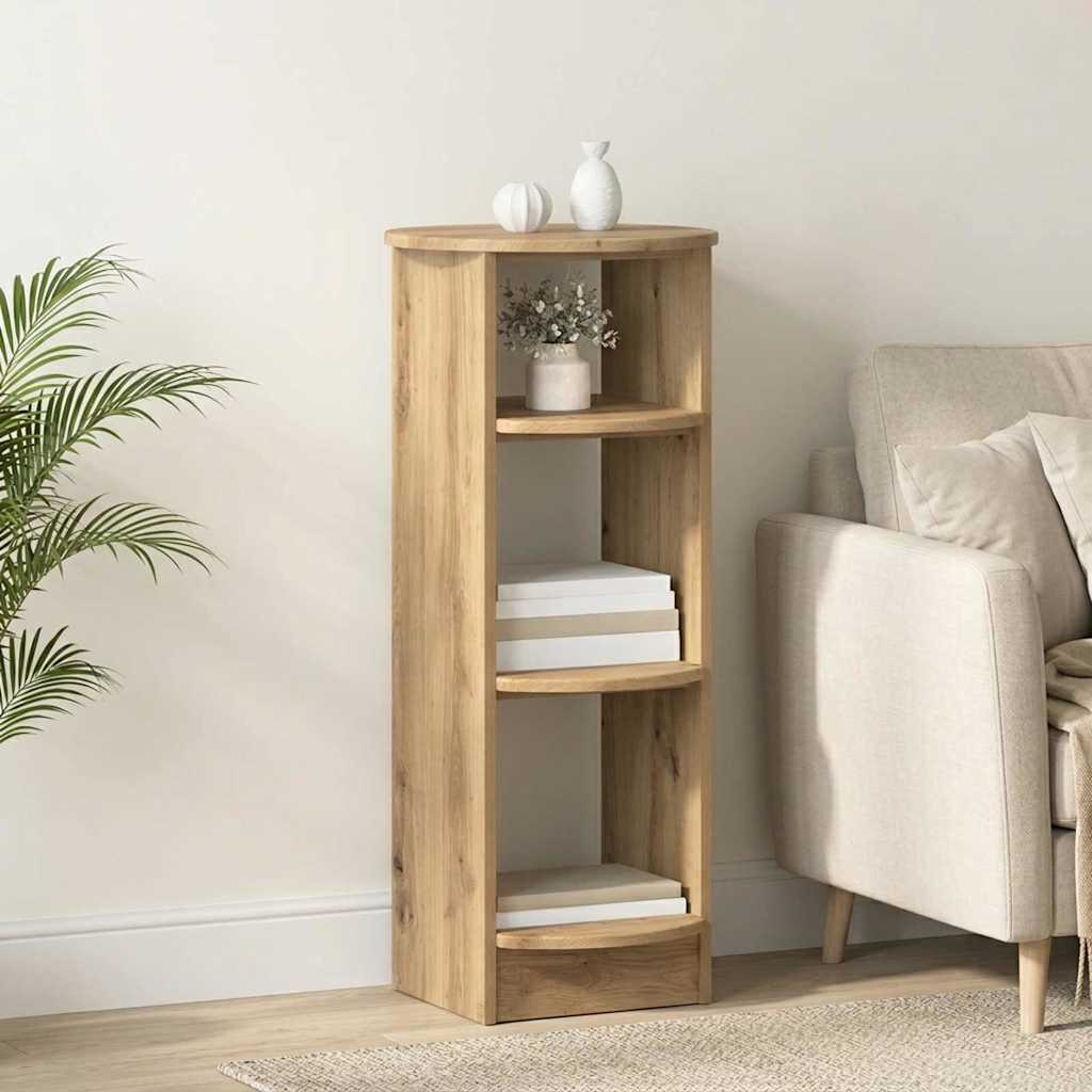Vidaxl bijzetkast artisanaal eiken 40 x 40 x 100 cm geconstrueerd hout