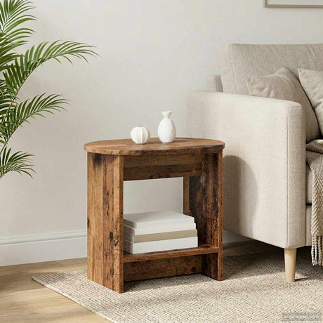 Vidaxl bijzettafel oud hout 50 x 39,5 x 55 cm bewerkt hout
