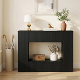 Vidaxl wandtafel zwart 101 x 29 x 74 cm geconstrueerd hout