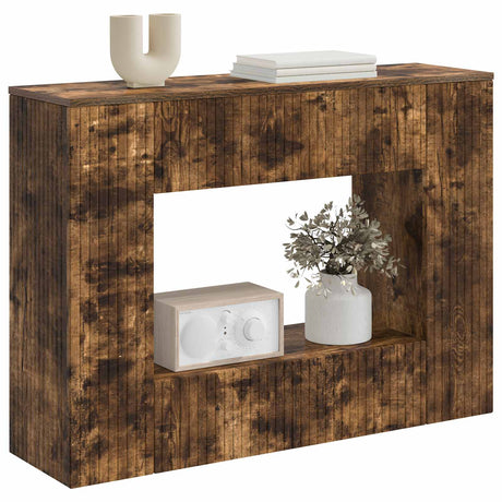 Vidaxl wandtafel gerookte eik 101 x 29 x 74 cm geconstrueerd hout