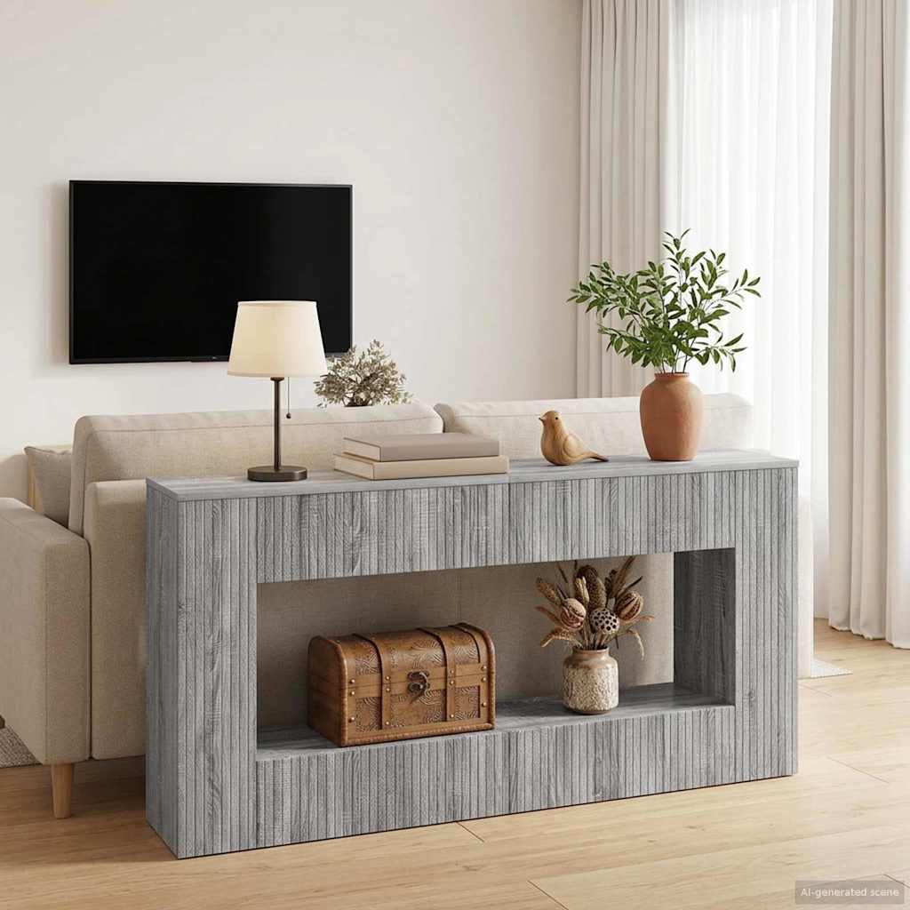 Vidaxl wandtafel grijze sonoma 155 x 29 x 74 cm geconstrueerd hout