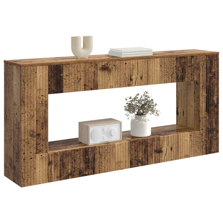 Vidaxl wandtafel oudhout 155 x 29 x 74 cm geconstrueerd hout