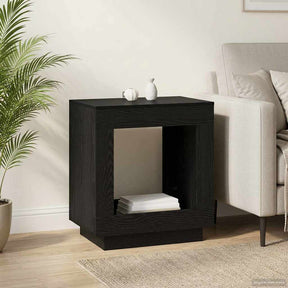 Vidaxl bijzettafel zwart eiken 60 x 40 x 65 cm bewerkt hout