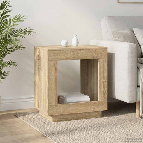 Vidaxl bijzettafel sonoma eiken 60 x 40 x 65 cm bewerkt hout
