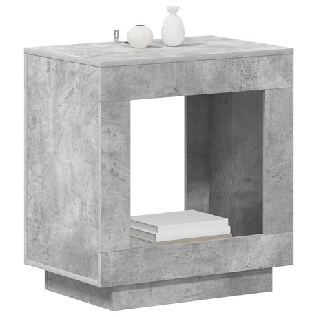 Vidaxl bijzettafel betongrijs 60 x 40 x 65 cm bewerkt hout