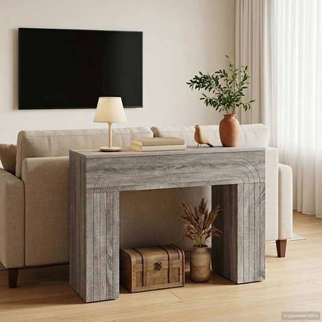 Vidaxl salontafel grijs sonoma 102 x 35 x 75 cm bewerkt hout
