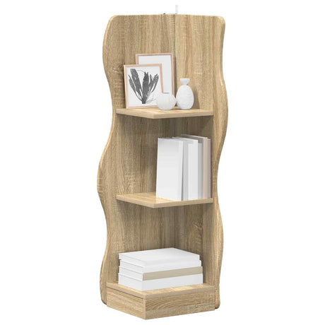 Vidaxl hoekplank sonoma eiken 34 x 33 x 102 cm bewerkt hout