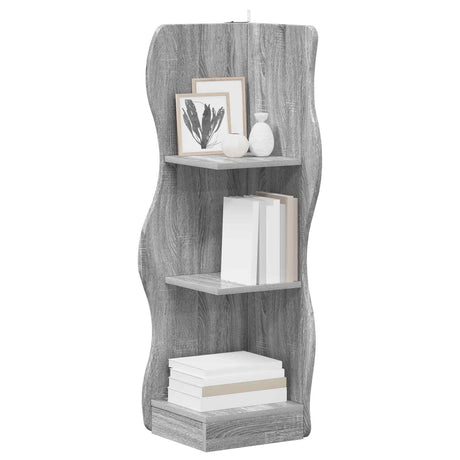 Vidaxl hoekplank grijs sonoma 34 x 33 x 102 cm bewerkt hout