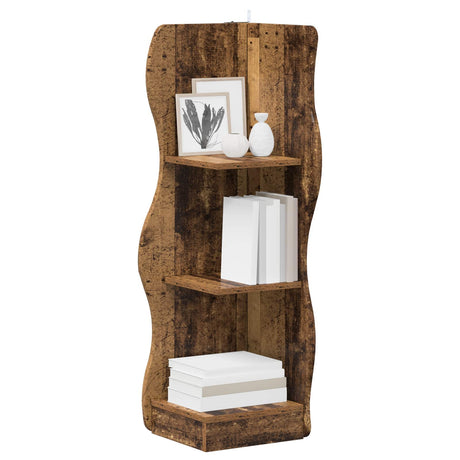 Vidaxl hoekplank oud hout 34 x 33 x 102 cm bewerkt hout