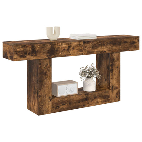 Vidaxl gerookte eik 160 x 30 x 74 cm