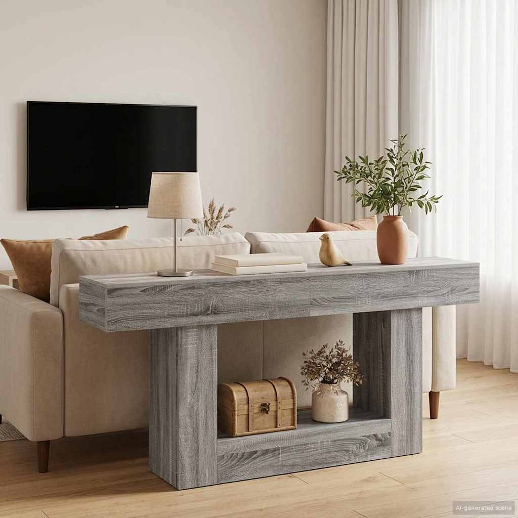 Vidaxl grijze sonoma 160 x 30 x 74 cm