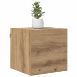 Vidaxl wandgemonteerde tv-kast artisanaal eiken bewerkt hout