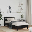 Vidaxl bedframe zwart eiken 98.5 x 200 cm bewerkt hout