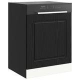 Vidaxl vaatwasserpaneel kalmar zwart eiken 60 x 1,5 x 57 cm