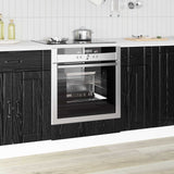 Vidaxl ovenkast lucca zwart eiken 60 x 46 x 81,5 cm bewerkt hout