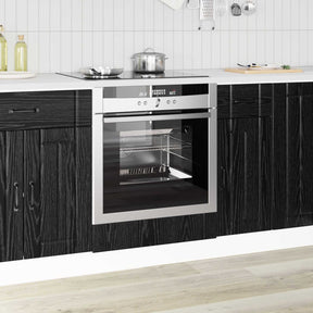 Vidaxl ovenkast lucca zwart eiken 60 x 46 x 81,5 cm bewerkt hout