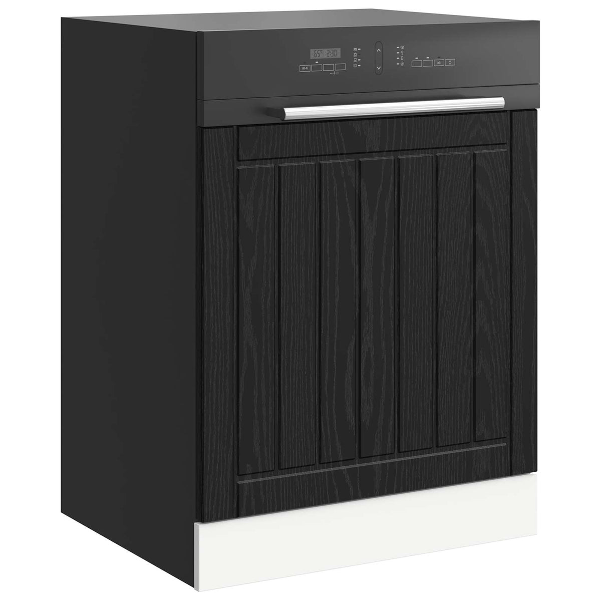 Vidaxl vaatwasserpaneel lucca zwart eiken 60 x 1,5 x 57 cm
