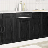 Vidaxl vaatwasserpaneel porto zwart eiken 45 x 1,5 x 57 cm